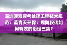 深圳喷漆废气处理工程技术规范：蓝青天环保：现阶段该如何有效的治理三废？