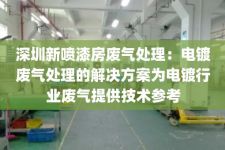 深圳新喷漆房废气处理：电镀废气处理的解决方案为电镀行业废气提供技术参考
