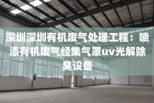 深圳深圳有机废气处理工程：喷漆有机废气经集气罩uv光解除臭设备