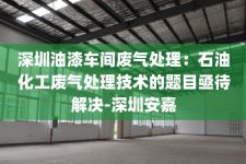 深圳油漆车间废气处理：石油化工废气处理技术的题目亟待解决-深圳安嘉