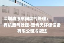 深圳油漆车间废气处理：
有机废气处理-蓝青天环保设备有限公司冷凝法